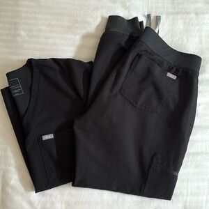 Figs Scrub Set - L - Black